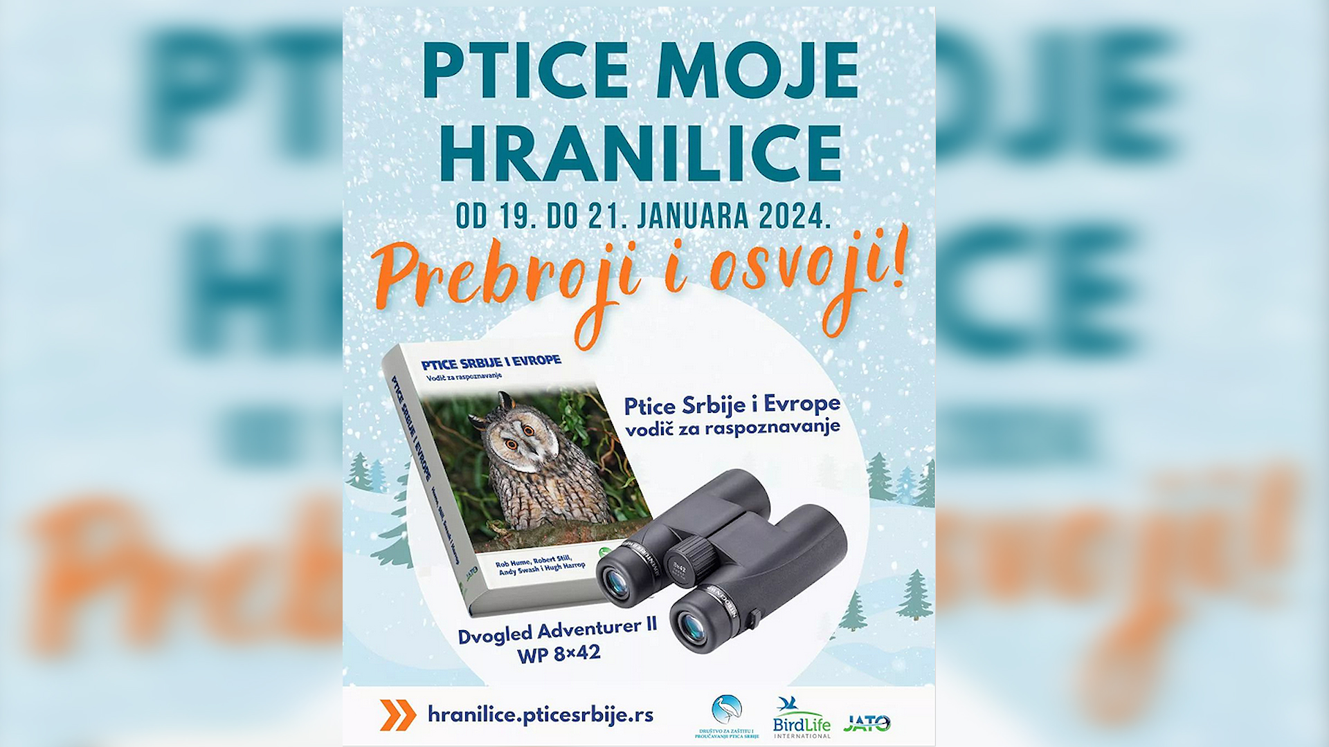 Akcija „Ptice moje hranilice“, popunite formular i osvojite vredne nagrade!